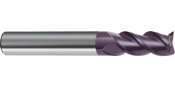 Gühring Endefræser 19986 3,0mm 3 Skærs Cylindrisk Fuld Hårdmetal e8 Fire