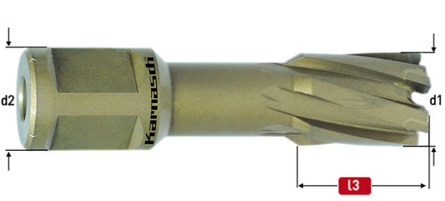 Karnasch HM Kernebor 12x40 mm HardLine Weldon Skaft