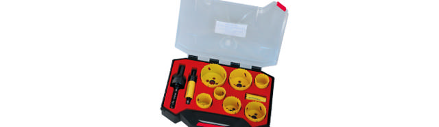 Karnasch Hulsavesæt 19-64mm HSSE Med holdere