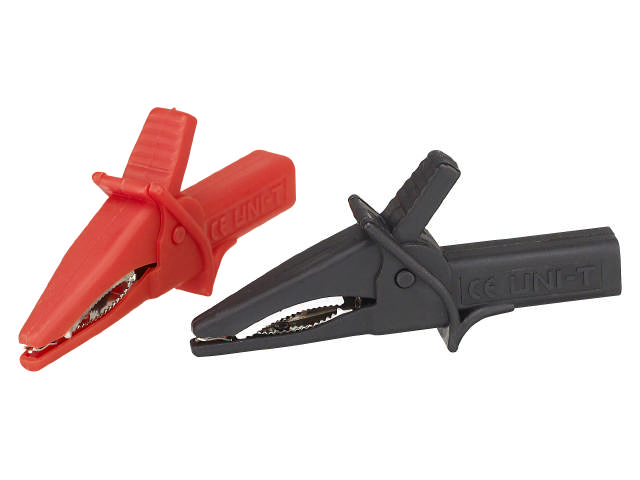 Limit isolerede krokodilenæb (pk á 2 stk.) For multimeter