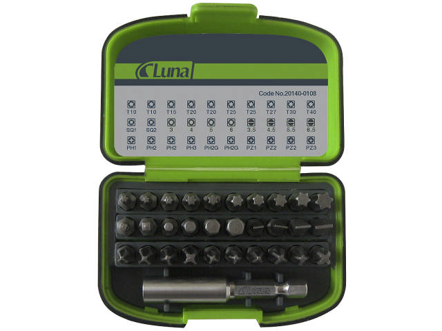 Luna Bitssæt 31 dele Med Magnetholder