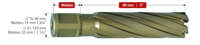 Karnasch HM Kernebor 14x80 mm HardLine Weldon Skaft