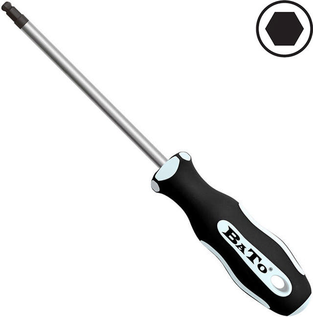 Bato skruetrækker 6,0x125mm 6-kantet m/kugle