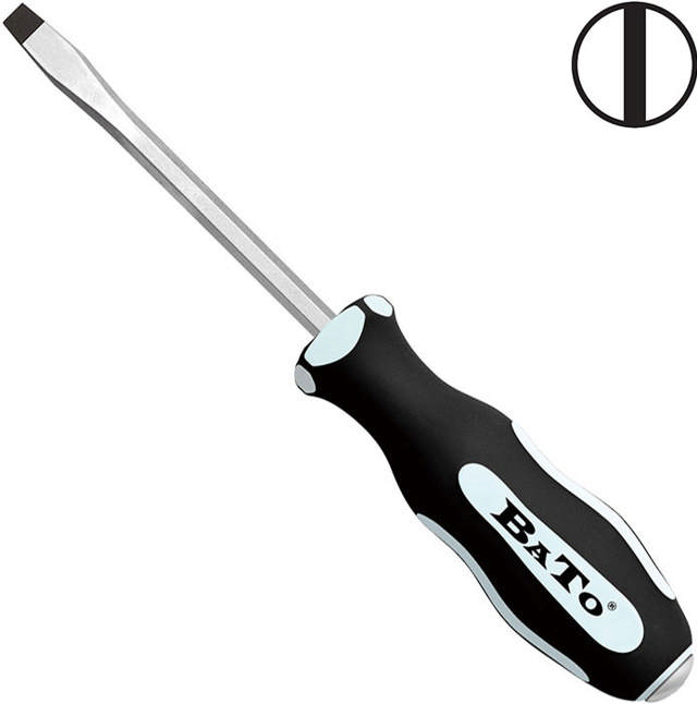 Bato skruetrækker 10,0x200mm lige kærv M/Slag