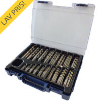 PTG Borsortiment 1-10x0,5mm 170 stk HSS i rose plastkassette