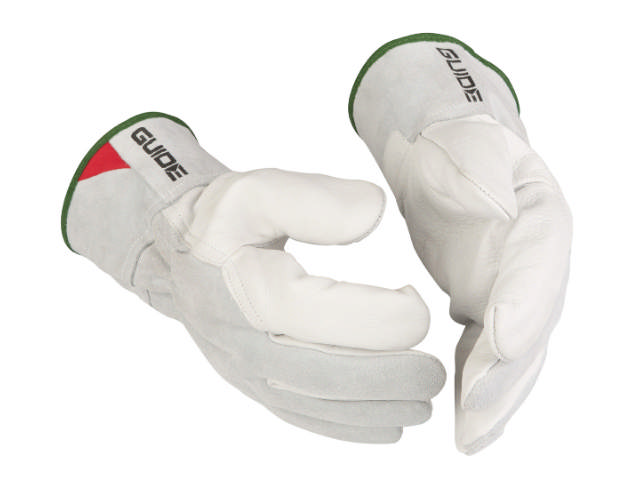 Guide 960 Kraftig Arbejdshandske okseskind Med spaltoverhånd