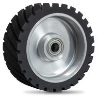 Kontakthjul Ø200x75x20mm med lejer for 75mm båndslibere