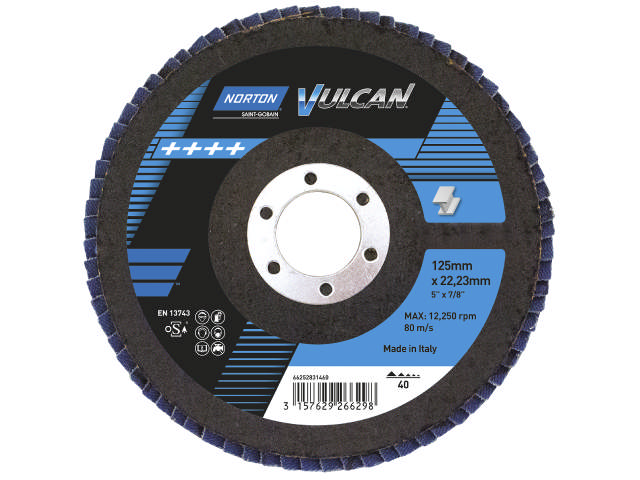 Norton Lamelrondel 125x22 K40 Vulcan R842