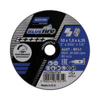 Norton mini skæreskive 50x1,0x6,35 BlueFire