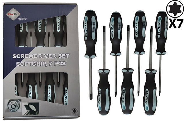BATO Skruetrækkersæt Torx 10-40 7 dele