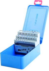 Borkassette 1,0-13,0x0,5mm i metal uden Bor